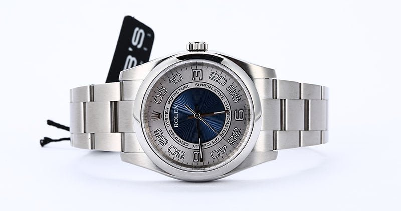 HandMade The Certified Rolex Oyster Perpetual 116000 Concentric Blue Dial - Image 3