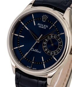 Alternative view of HandMade The Rolex Cellini 50519 Blue Guilloche Dial