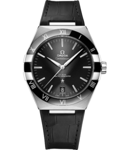 Omega CONSTELLATION 41 mm, steel on leather strap 131.33.41.21.01.001