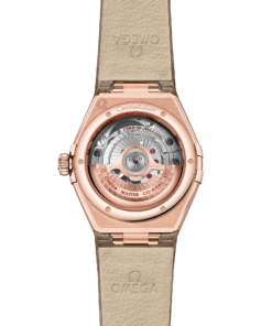 Alternative view of Omega CONSTELLATION 29 mm, Sedna™ gold on leather strap 131.53.29.20.55.002