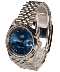 Alternative view of HandMade The Rolex Datejust 41 Ref 126334 Blue Dial Steel Jubilee