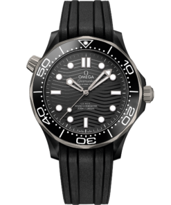 Omega SEAMASTER DIVER 300M 43.5 mm, black ceramic on rubber strap 210.92.44.20.01.001