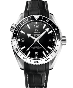 Omega SEAMASTER PLANET OCEAN 600M 43.5 mm, steel on leather strap with rubber lining 215.33.44.22.01.001