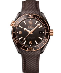 Omega SEAMASTER PLANET OCEAN 600M 39.5 mm, brown ceramic on rubber strap 215.62.40.20.13.001