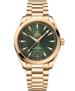 Omega SEAMASTER AQUA TERRA 150M 41 mm, Moonshine™ gold on Moonshine™ gold 220.50.41.21.10.001