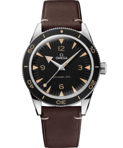 Omega SEAMASTER 300 41 mm, steel on leather strap 234.32.41.21.01.001