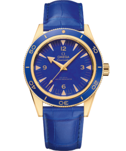 Omega SEAMASTER 300 41 mm, yellow gold on leather strap 234.63.41.21.99.002