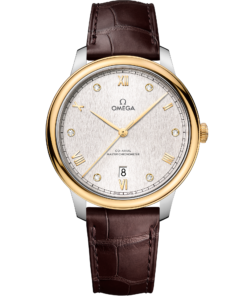 Omega DE VILLE PRESTIGE 40 mm, steel ‑ yellow gold on leather strap 434.23.40.20.52.001