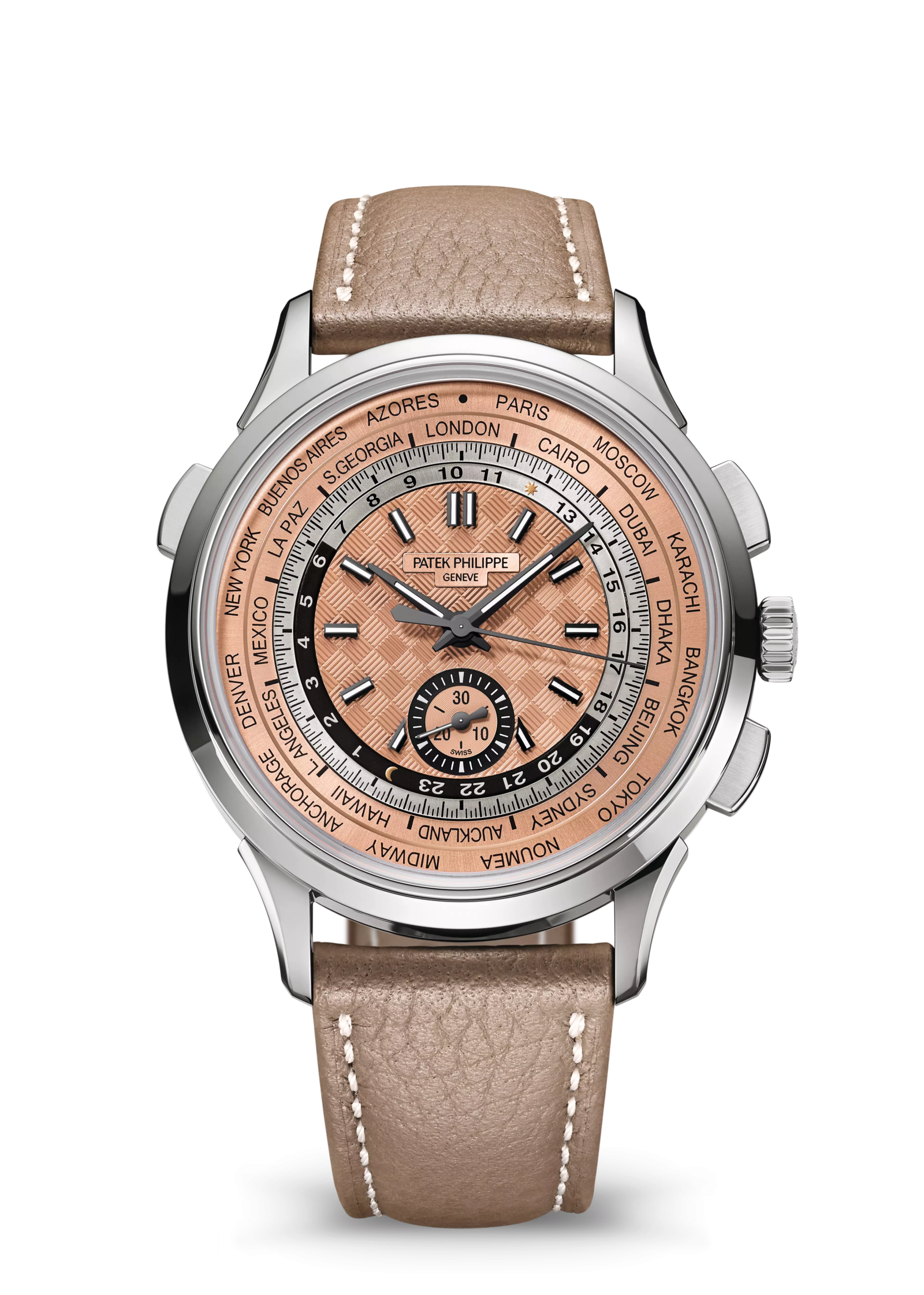 WORLD TIME. FLYBACK CHRONOGRAPH. Steel 5935A-001