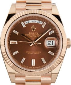 HandMade The Pre-Owned Rolex Day-Date 40 Ref 228235 18k Everose Gold