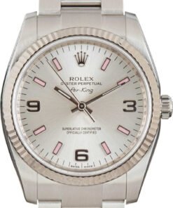 HandMade The Rolex Air-King 114234 Silver Arabic Dial