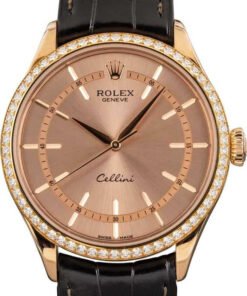 HandMade The Rolex Cellini 50705 18k Everose Gold
