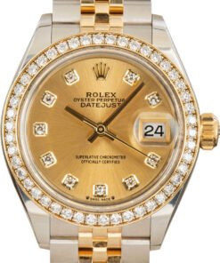 HandMade The Ladies Rolex Datejust 279383 Stainless Steel & 18k Yellow Gold