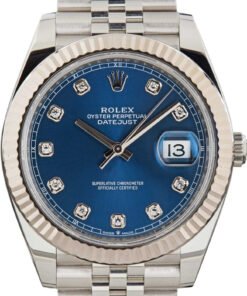 HandMade The Pre-owned Rolex Datejust 41 126334 Blue Diamond Dial