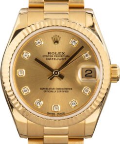 HandMade The Ladies Rolex Datejust 178278 18k Yellow Gold