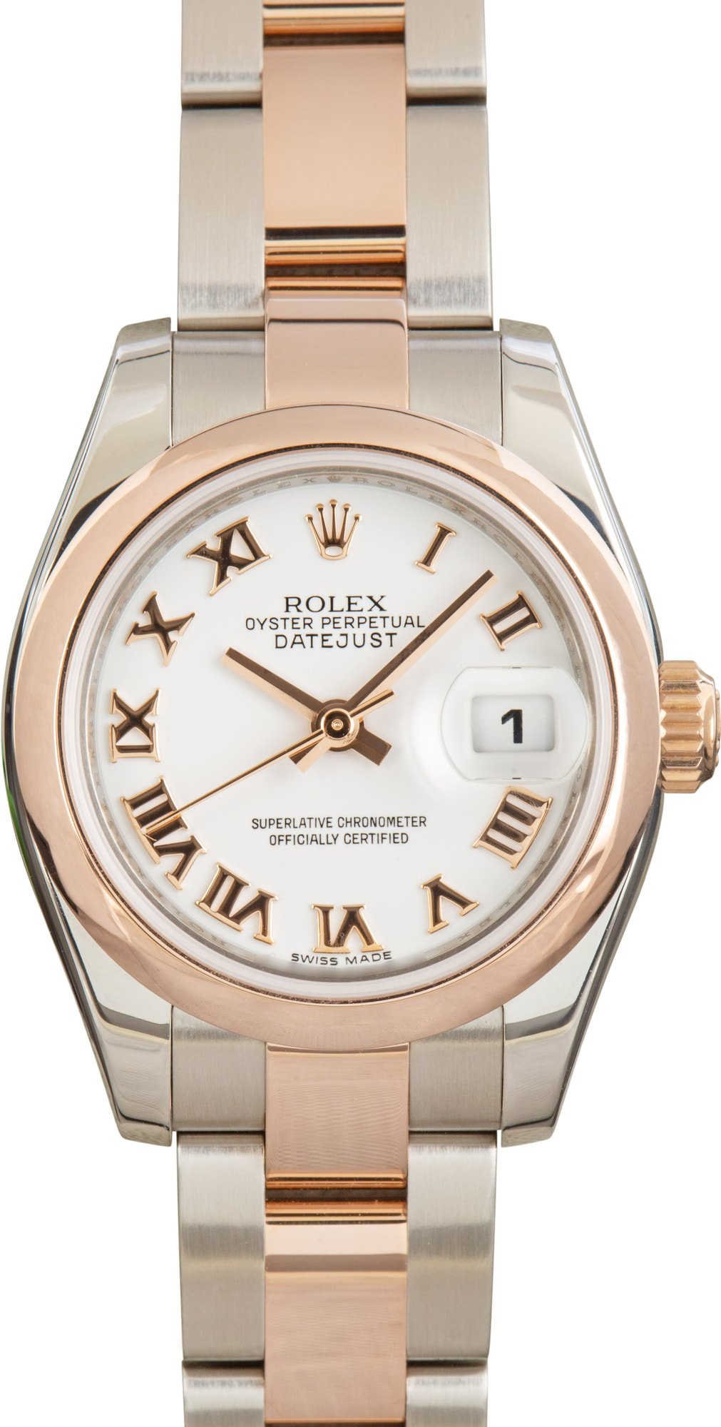 HandMade The Ladies Rolex Datejust Ref 179161 White Roman Dial