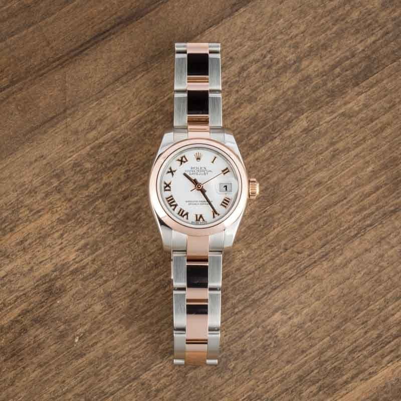 HandMade The Ladies Rolex Datejust Ref 179161 White Roman Dial - Image 5