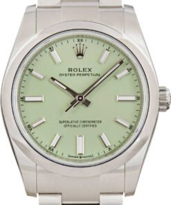 HandMade The Rolex Oyster Perpetual 34 Ref 124200 Pistachio Dial