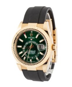 Alternative view of HandMade The Rolex Sky-Dweller Ref 336238 Green Dial