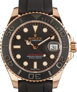 HandMade The Rolex Yacht-Master 37 Ref 268655 Everose Gold on Oysterflex