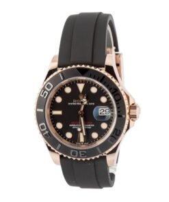 Alternative view of HandMade The Rolex Yacht-Master 18k Everose Gold 126655 Black Dial