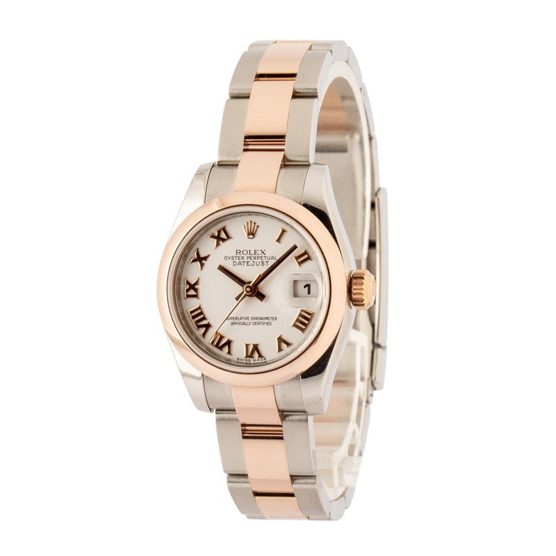 HandMade The Ladies Rolex Datejust Ref 179161 White Roman Dial - Image 2