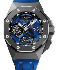 Audemars Piguet Royal Oak Concept Flying Tourbillon Gmt Titanium Skeleton Dial Rubber Reference # 26589IO.OO.D030CA.01