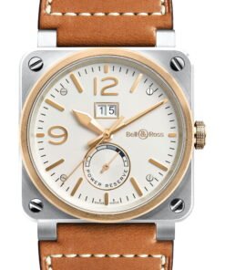 BR 03-90 STEEL & ROSE GOLD