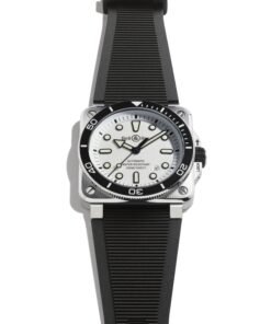 Alternative view of BR 03 Diver White Steel