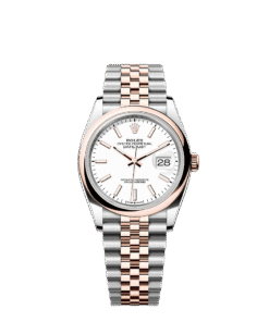 Rolex Datejust 36  36 mm  Oystersteel and Everose gold 126201-0017