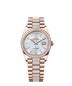 Rolex Day-Date 36  36 mm  Everose gold and diamonds 128345rbr-0078