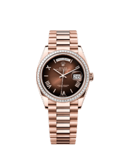 Rolex Day-Date 36  36 mm  Everose gold and diamonds 128395tbr-0024