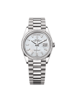 Rolex Day-Date 36 36 mm white gold and diamonds 128399tbr-0023
