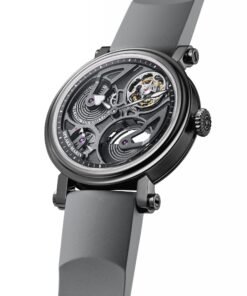 Openworked Tourbillon Black DLC