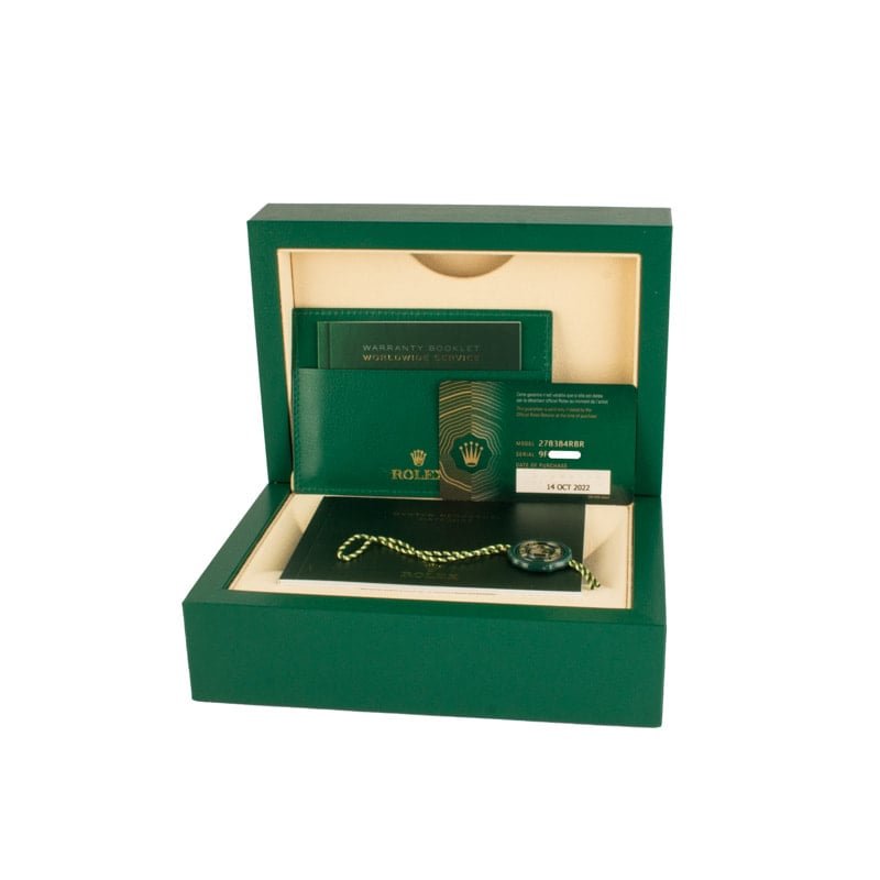 HandMade The Ladies Rolex Datejust 31 278384 Azzurro Blue Floral Motif Dial - Image 4